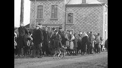 Belgian refugees on the move during World War II News Clip