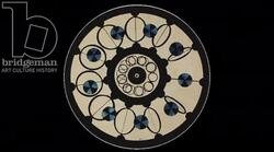 Animated 19th century phenakistoscope with kaleidoscopic faces Stock Footage