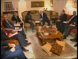 US Secretary of State meets King Abdullah and President Abbas News Clip