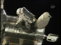 Spacewalkers rewire second half of space station News Clip