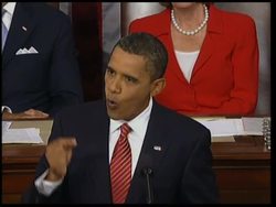 WRAP US president's speech to Congress on healthcare reform, Obama heckled News Clip