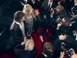 Rockstar on red carpet Stock Footage
