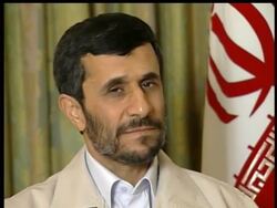Iranian president Mahmoud Ahmadinejad talks with the Associated Press on his world view. News Clip