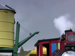 Colorful Steam Engine Stock Footage