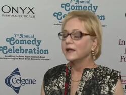INTERVIEW - Loraine Boyle on what the support for the even means to her at International Myeloma Foundation 7th Annual Comedy Celebration Benefiting the Peter Boyle Research Fund & Supporting The Black Swan Research Initiative, Los Angeles, CA, 11/09/13 Stock Footage