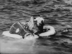 Gemini X Pilots Return Home Stock Footage