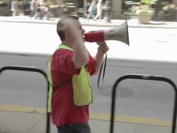 Chicago Teachers Union rally on September 3, 2012 Stock Footage