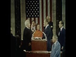 SYND 7-12-73 SWEARING IN CEREMONY OF GERALD  FORD News Clip