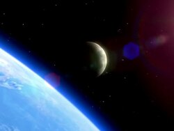 Earth, Moon and Sun Stock Footage