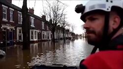 CLEAN : Powerful storm causes severe floods in northwest England News Clip