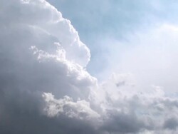 edge of cumulonimbus cloud Stock Footage