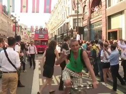 Olympic Torch Relay - Day 69 Stock Footage