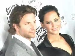 Bradley Cooper, Jennifer Lawrence at Silver Linings Playbook Los Angeles Premiere on 11/19/2012 in Beverly Hills, CA.(Footage by WireImage Video/Getty Images Entertainment Video) Stock Footage