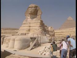 EGYPT: NEWLY RESTORED SPHINX GOES BACK ON SHOW News Clip