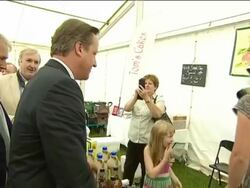 David Cameron heckled by gay rights protester News Clip