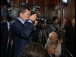 Medvedev meets Azerbaijan, Armenian leaders, declaration signed News Clip