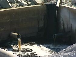 Polluted Water Stock Footage