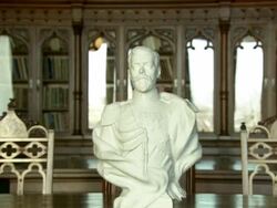 LA ZI bust of Czar Nicholas II of Russia / St Petersburg, Russia Stock Footage