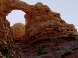 MS View of maountian / Moab, Utah, United States  Stock Footage