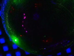 HD Rotating Disco Ball Close-up (loopable) Stock Footage