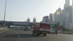 Sheikh Zayed Road Dubai Stock Footage