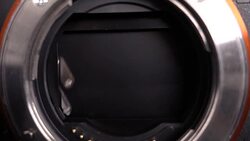 Slow motion Camera Mirror Shutter Mechanism Stock Footage