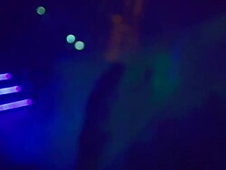 HD Disco dancers in the smoke (defocused) Stock Footage
