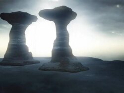 Ruins and storm. Stock Footage