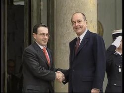 Colombian president Uribe in Paris News Clip