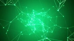 Abstract green network connection Stock Footage