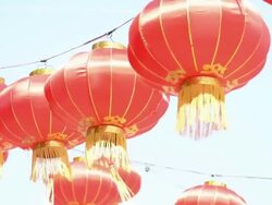 Chinese lantern Stock Footage
