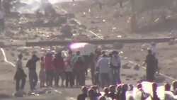 CLEAN : Angry community protests Peru copper mine News Clip