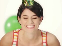 Happy woman on her birthday Stock Footage