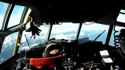 CLEAN: Onboard a US transport aircraft during military drills News Clip