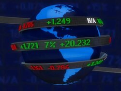 Stock market data Stock Footage