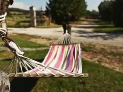 Hammock relaxing point of view Stock Footage