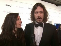 INTERVIEW: John Paul White and Joy Williams on Google Music, and on music being available anytime anywhere at T-Mobile Presents Google Music At Tao - Day 4 in Park City, Utah, on 1/23/2012 (Footage by WireImage Video/Getty Images Entertainment Video) Stock Footage