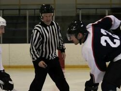 Hockey Player Faceoff Stock Footage