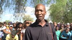 VOICED : South African miners refuse News Clip