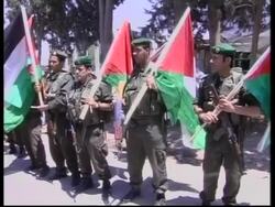 Palestinian forces take up positions in fmr militant stronghold News Clip