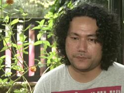 INTERVIEW: Tusi Tamasese on facing criticism as a filmmaker at the The Orator Interviews: Venice Film Festival 2011 at Venice . (Footage by WireImage Video/Getty Images Entertainment Video) Stock Footage