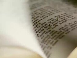 Pages in a book turn quickly Stock Footage