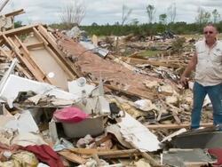 Widespread Damage And Casualties After Tornadoes Rip Through South Stock Footage