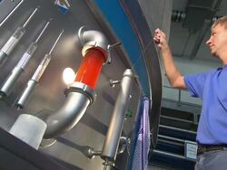 beer production, man controlled beer, bar, beer, machine Stock Footage