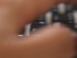 Hand typing a laptop computer Stock Footage