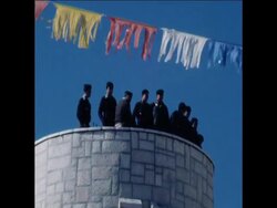 SYND 25 12 77 CEREMONIAL CHRISTMAS PILGRIMAGE FROM JERUSALEM TO BETHLEHEM News Clip