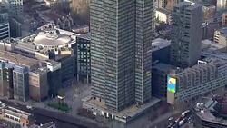 Aerial shots of Acas head office at Euston tower... News Clip
