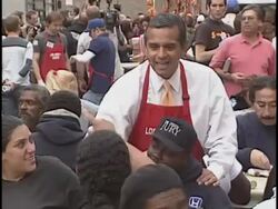 Los Angeles Mission Thanksgiving Stock Footage