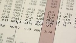 Documents with digits Stock Footage