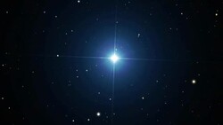Journey to Sirius, the brightest star in the night sky Stock Footage